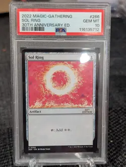 2022 MTG 30TH ANNIVERSARY EDITION #266 SOL RING PSA 10 - Image 1