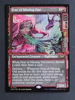 Fear of Missing Out (Showcase) Duskmourn: House of Horror Foil - Image 1