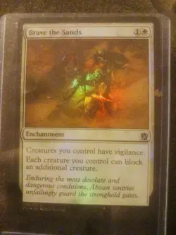 MTG Brave the Sands FOIL Khans of Tarkir NM White Uncommon - Image 1