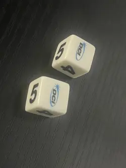 Rare Vintage DCI Duelist MTG Magic Pokemon WotC 6-sided dice - Two (2) - Image 1
