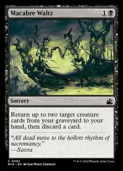 Macabre Waltz Light Play, English Magic the Gathering MTG Ravnica Remastered - Image 1
