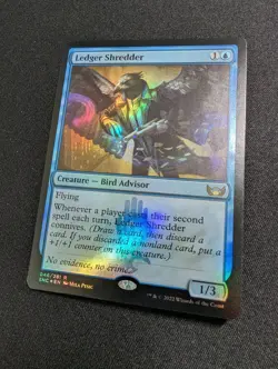 1x Ledger Shredder - Foil 046 Streets of New Capenna MTG NM Magic The Gathering - Image 1