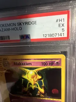 Pokemon Alakazam Skyridge Holo Rare #H1 PSA 5 - Image 4