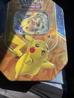 POKEMON! 2016 ex Battle Heart Pikachu Tin Factory Sealed - Image 1