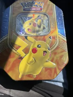 POKEMON! 2016 ex Battle Heart Pikachu Tin Factory Sealed - Image 2