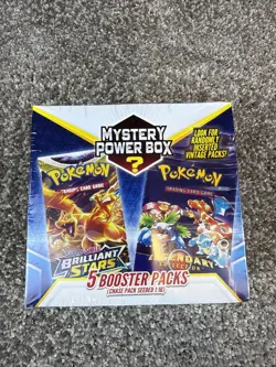 POKEMON TCG MYSTERY POWER BOX 5 BOOSTER PACKS SEALED - Image 1