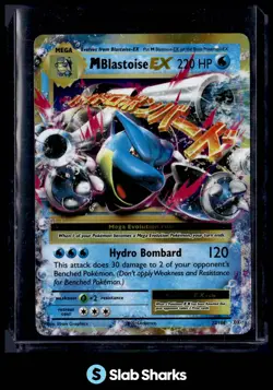 2016 POKEMON XY EVOLUTIONS #22/108 MEGA BLASTOISE HOLO - Image 1