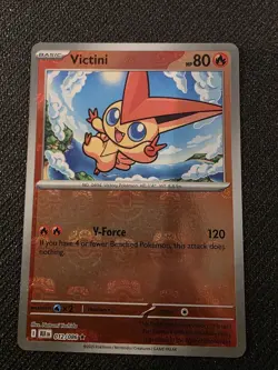 Pokemon TCG Victini (Master Ball Pattern) 012/086 Black Bolt Reverse Holo *NM* - Image 1