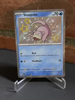 Pokemon Slowpoke 116/091 Paldean Fates Shiny Holo Rare NM Condition - Image 2