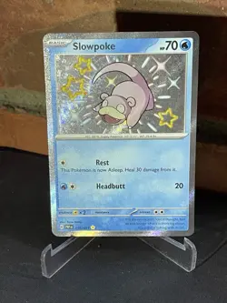 Pokemon Slowpoke 116/091 Paldean Fates Shiny Holo Rare NM Condition - Image 3