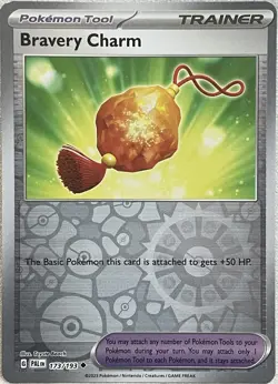 Bravery Charm Reverse Holo - 173/193 - Paldea Evolved Pokemon 2023 - Image 1