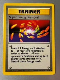 Super Energy Removal Trainer Card 79/120 Base Set Pokemon Card. Near Mint - Image 1