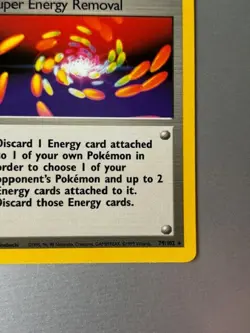 Super Energy Removal Trainer Card 79/120 Base Set Pokemon Card. Near Mint - Image 5