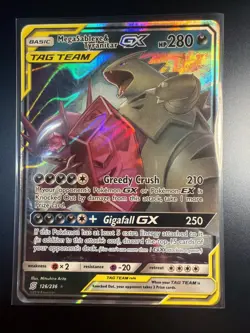 Pokemon Mega Sableye Tyranitar Tag Team GX 126/236 Holo Card Unified Minds - Image 1