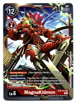 MagnaKidmon BT6-017 (R) Digimon FOIL Card - Image 1