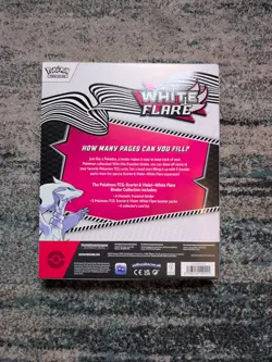 Pokemon White Flare Binder Collection (New/5 Card Packs) In Hand, Free Shipping - Image 2