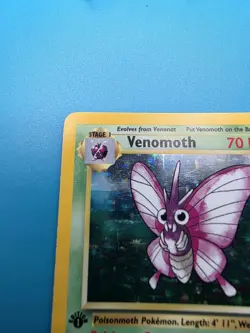 Pokemon TCG Venomoth Jungle Holo Card 13/64 1st Edition Rare - Image 4