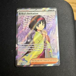 Pokemon TCG Erika's Invitation Scarlet & Violet Holo Ultra Rare Card 196/165 - Image 1