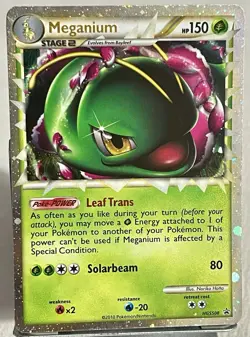 Meganium HGSS08 Promo Rare Holo Pokemon Card - Image 1