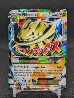 (LP) M Steelix EX Mega 68/114 Steam Siege XY Pokemon Card Lightly Played - Image 1