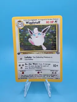 Wigglytuff 16/64 Pokemon TCG Jungle Set Card Holo Rare 1st Edition - Image 1