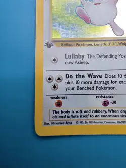 Wigglytuff 16/64 Pokemon TCG Jungle Set Card Holo Rare 1st Edition - Image 5