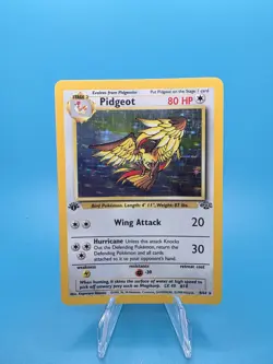 Pidgeot Jungle 8/64 1st Edition Holo Rare Card Pokemon TCG Light Play - Image 1
