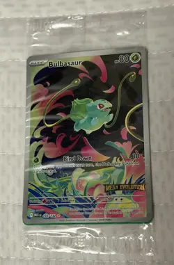Pokemon TCG Bulbasaur illustration Rare Card 133/132 Mega Evolution “Sealed” - Image 1