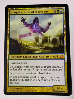 Kruphix, God of Horizons MTG, Journey into Nyx, Mythic Rare, LP - Image 1
