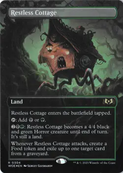 Restless Cottage (Borderless) R Wilds of Eldraine 304 NM Foil - Image 1