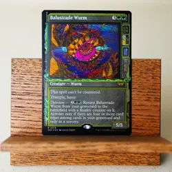 Balustrade Wurm - Showcase Foil - Near Mint - Duskmourn - Magic the Gathering - Image 1