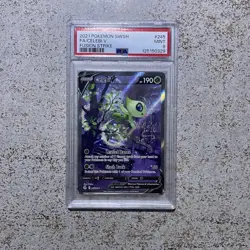 Celebi V Full Alternate Art Fusion Strike Pokemon Card PSA 9 MINT - Image 1