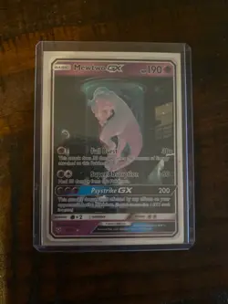 Pokemon TCG Mewtwo GX (Shining) Shining Legends 78/73 Holo Secret Rare - Image 1
