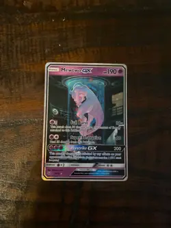 Pokemon TCG Mewtwo GX (Shining) Shining Legends 78/73 Holo Secret Rare - Image 3