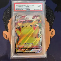 PSA 9 MINT 2021 Pokemon Pikachu Vmax Box PIKACHU #062 Full Art Promo - Image 2