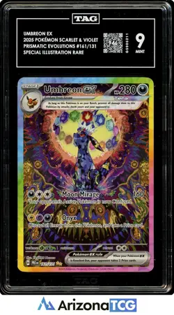 Pokemon 2025 Umbreon EX 161/131 SIR Scarlet & Violet Prismatic Evolutions TAG 9 - Image 1