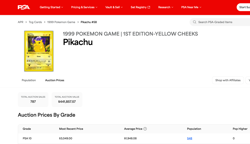1999 Pokemon FIRST EDITION SHADOWLESS PSA GEM MT 10 PIKACHU YELLOW CHEEKS 58/102 - Image 3
