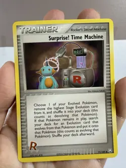 Pokemon Surprise! Time Machine Team Rocket Returns 91/109 Non Holo Trainer - Image 2