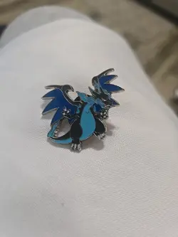 Official Nintendo Pokemon TCG 2014 Mega Charizard X Blue Enamel Collectors Pin - Image 1