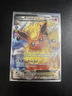 Pokemon TCG Flareon EX Ultra Rare Holo Full Art Card RC28/RC32 - Image 1