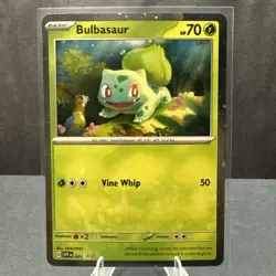 Bulbasaur 046 Cosmos Holo Scarlet & Violet 151 Promo Pokemon TCG Card NM - Image 1