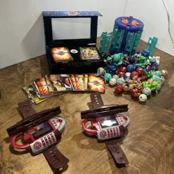 Bakugan Lot(65) Bakugan/case/cards/wrist Launchers - Image 1