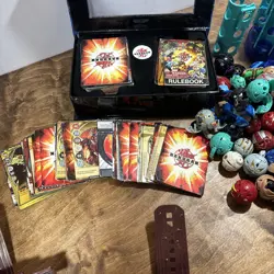 Bakugan Lot(65) Bakugan/case/cards/wrist Launchers - Image 3