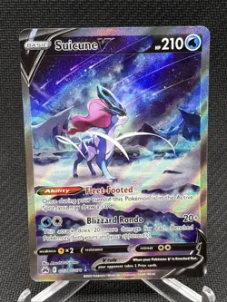 Suicune V GG38/GG70 Crown Zenith: Galarian Gallery Holo Pokemon Card TCG - Image 1