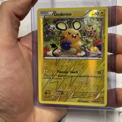 Pokemon TCG Dedenne BREAKthrough 57/162 Reverse Holo Uncommon NM Pokemon Card - Image 1