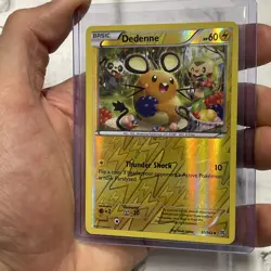Pokemon TCG Dedenne BREAKthrough 57/162 Reverse Holo Uncommon NM Pokemon Card - Image 2