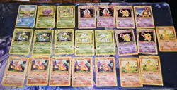 Vintage Pokemon Card Lot - 22x WOTC 1999-2000 Base/Jungle/Fossil - Image 1