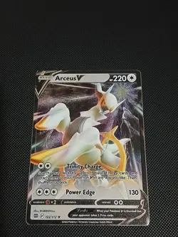 Arceus V 122/172 2022 Premium Collection Metal Promo Pokemon Card NM - Image 1