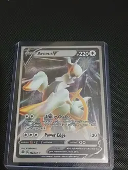 Arceus V 122/172 2022 Premium Collection Metal Promo Pokemon Card NM - Image 3