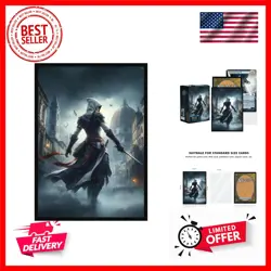 100 PCS MTG Card Sleeves with 100 PCS Perfect Fit Sleeves, Art Matte Card Sle... - Image 1
